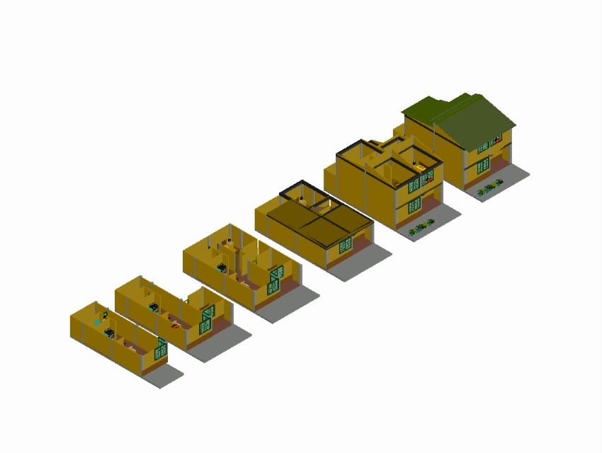 sozialer Wohnungsbau 3d