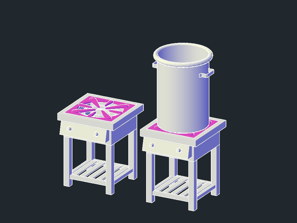 3D-Industrieküche