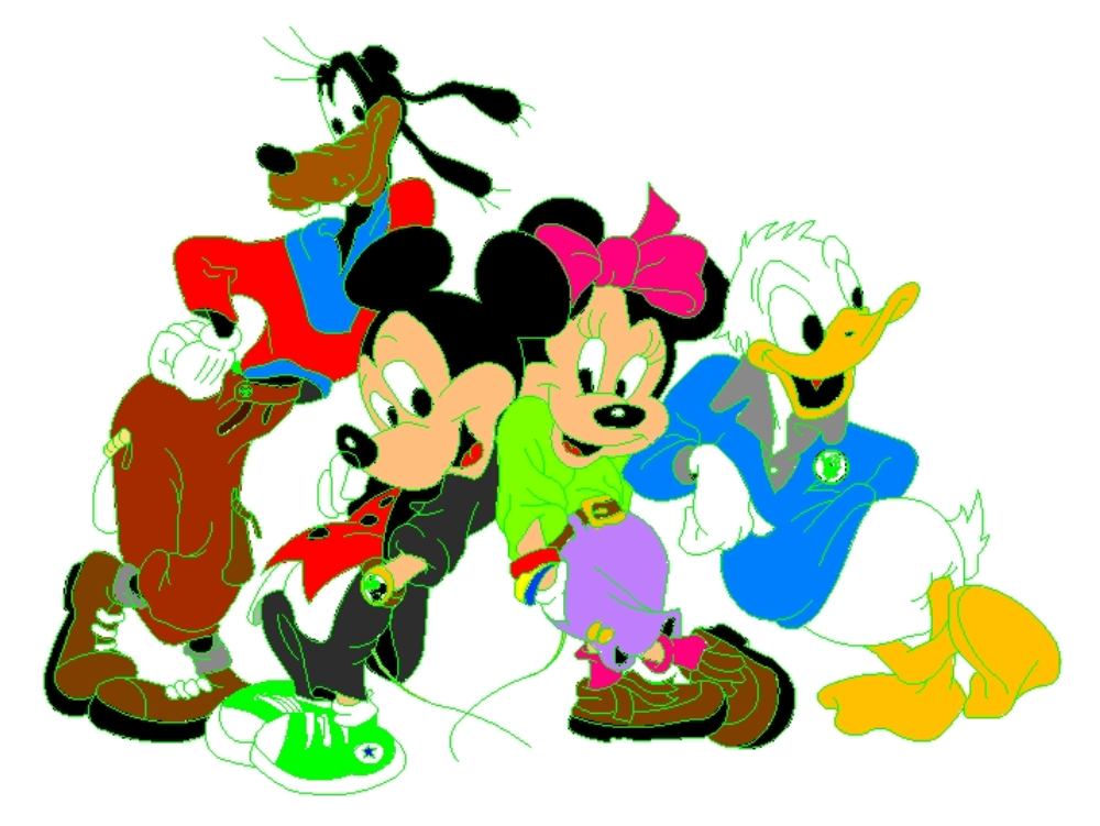 Personagens da Disney.