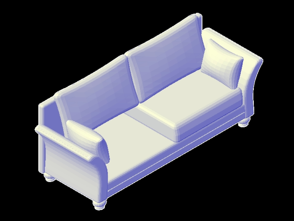 3d armchair.