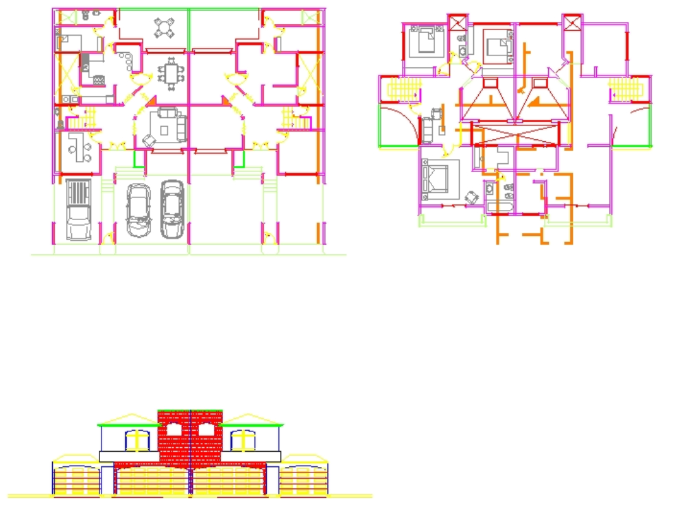 Duplex type housing.
