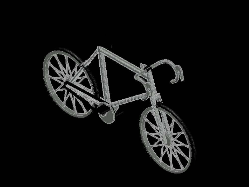 Fahrrad in 3D.