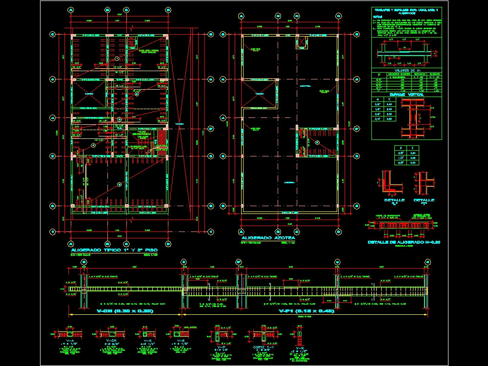 Albanileria confinada en AutoCAD | Descargar CAD gratis (1.55 MB