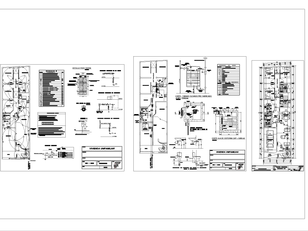 Single family home in AutoCAD | CAD download (685.25 KB) | Bibliocad