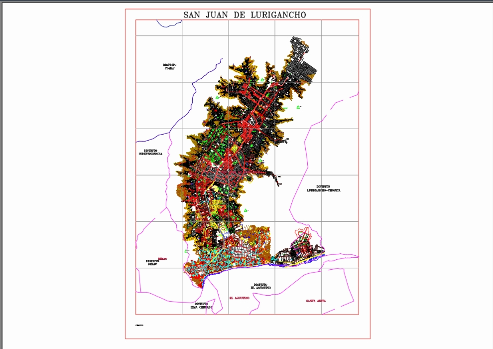Karte von San Juan Lurigancho
