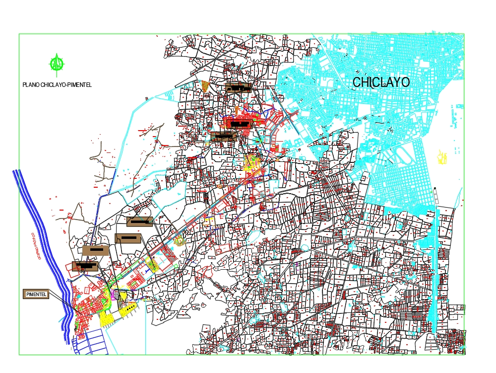 Mapa de Chiclayo.