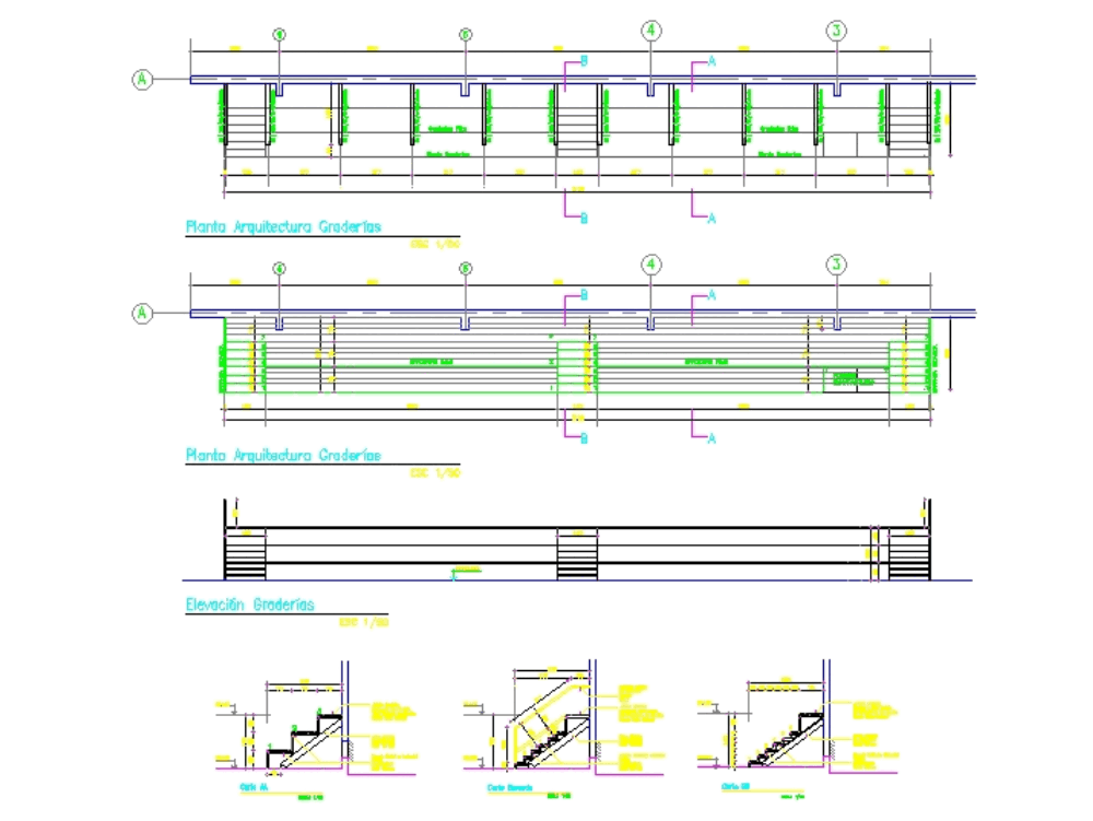 Gimnasio En Autocad Descargar Cad 16493 Kb Bibliocad 1745