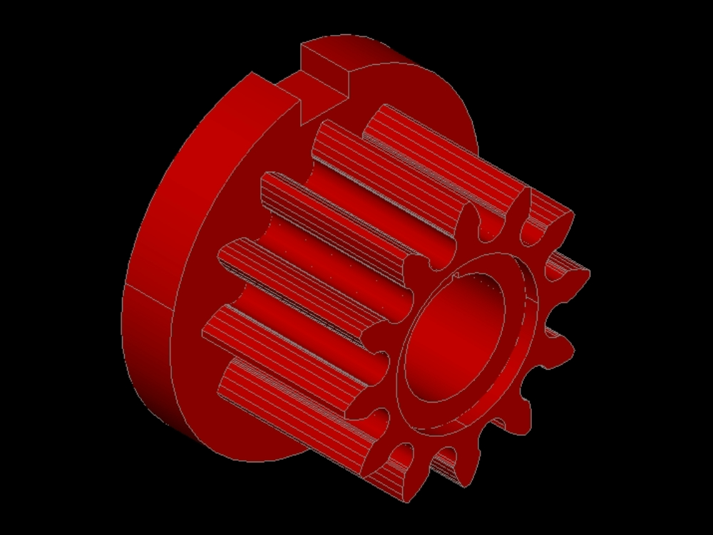 Spur Gear 3D model, 3D CAD Model Library