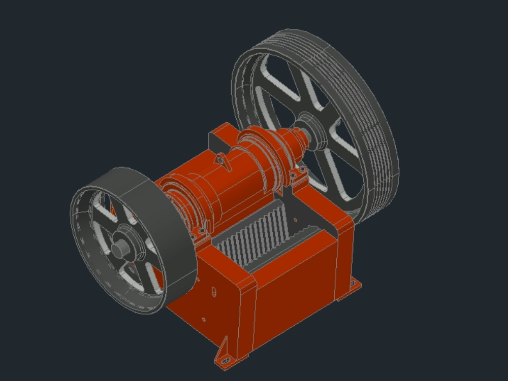 jaw crusher 3d