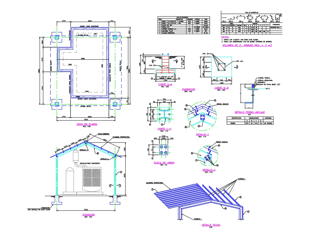 Calculo estructura metalica