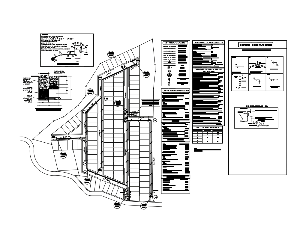 Red de agua potable en AutoCAD | Descargar CAD gratis (199.27 KB