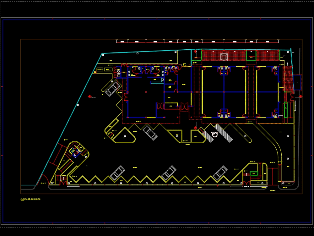 Centro comercial en AutoCAD  Descargar CAD gratis (1.35 