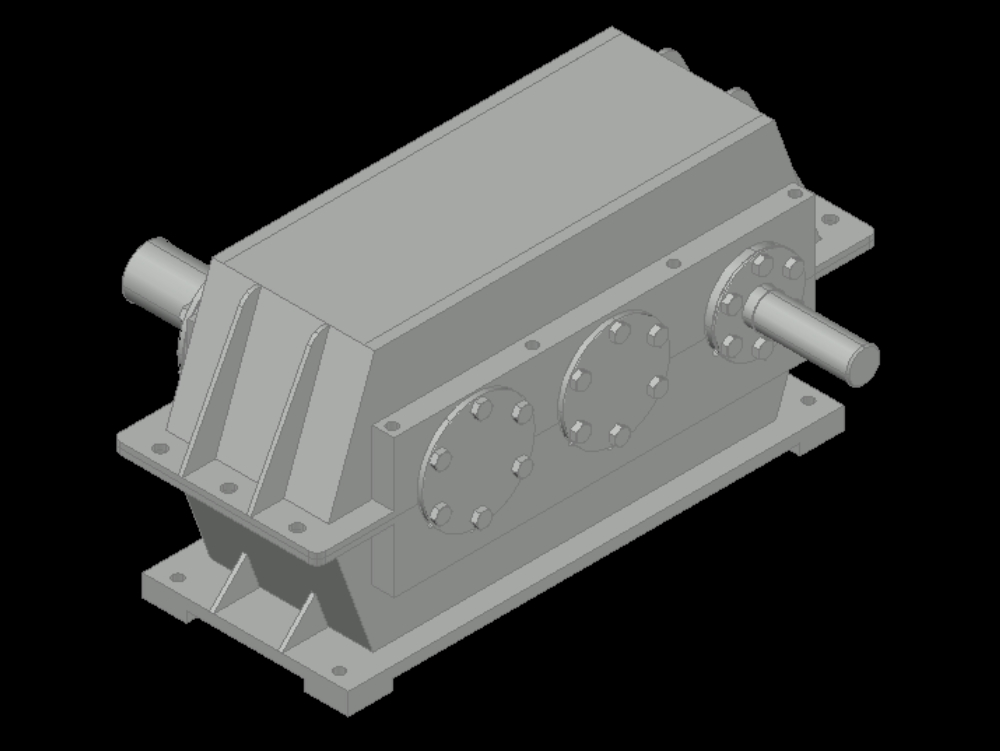 Reducer box in 3d.