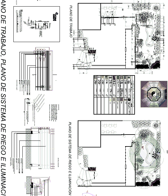 Feng shui garden in PDF | CAD download (5.82 MB) | Bibliocad
