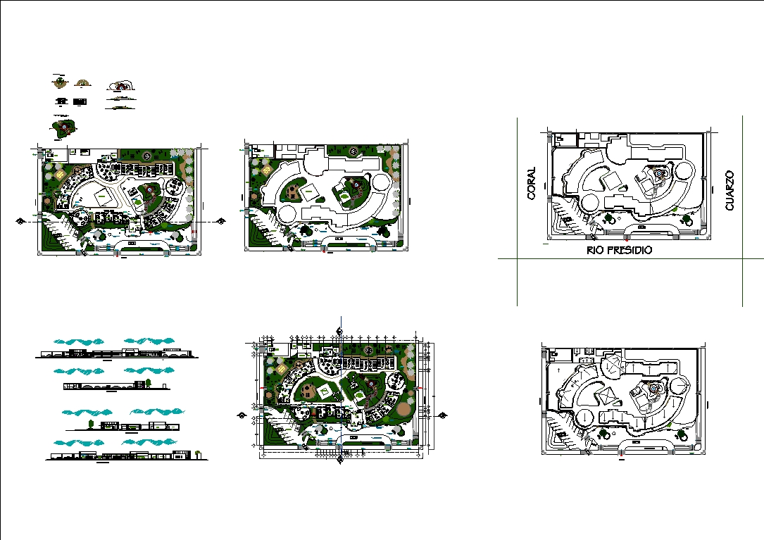 Jardim de infância em AutoCAD 31 Blocos CAD gratis