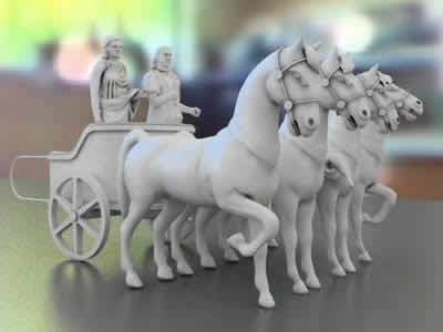 Carriage statue