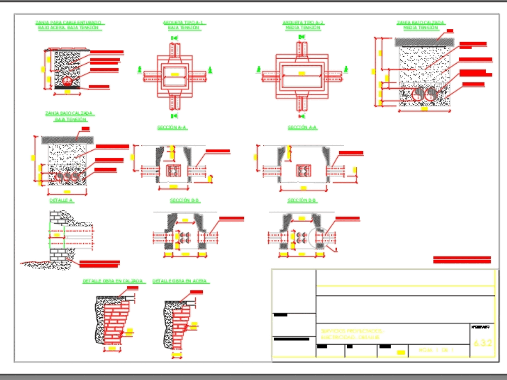 Electrical junction boxes-- details in AutoCAD | CAD (483.64 KB