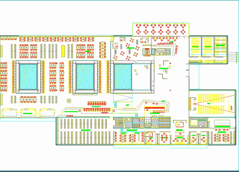 Biblioteca ecologica en AutoCAD | Descargar CAD gratis (675.37 KB