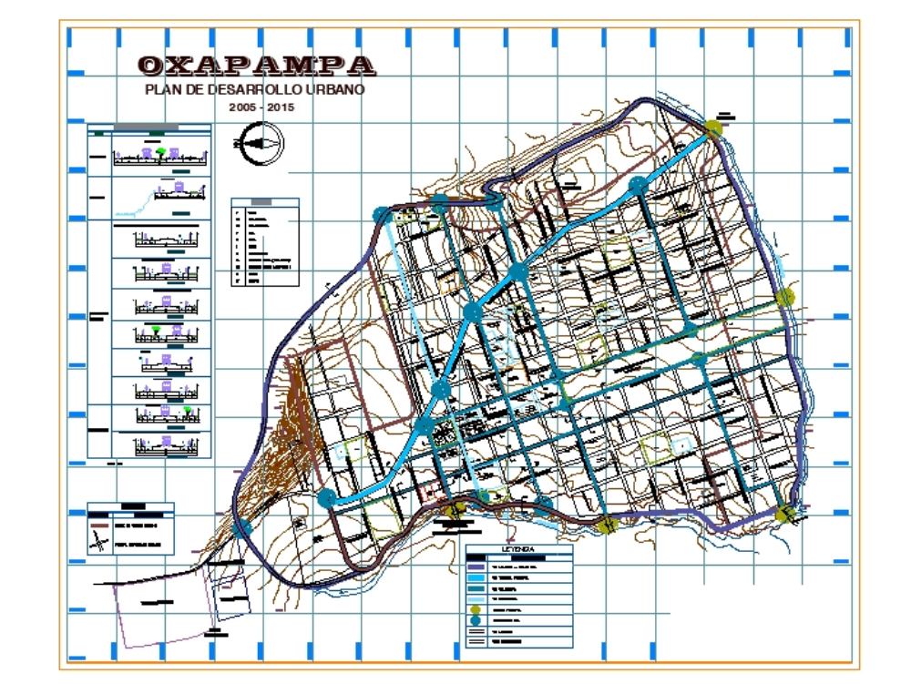 Plano de Oxapampa - Perú.