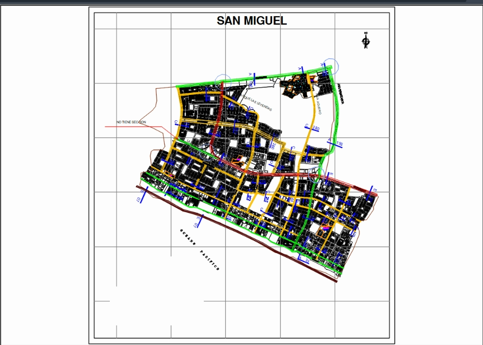 Karte des Bezirks San Miguel