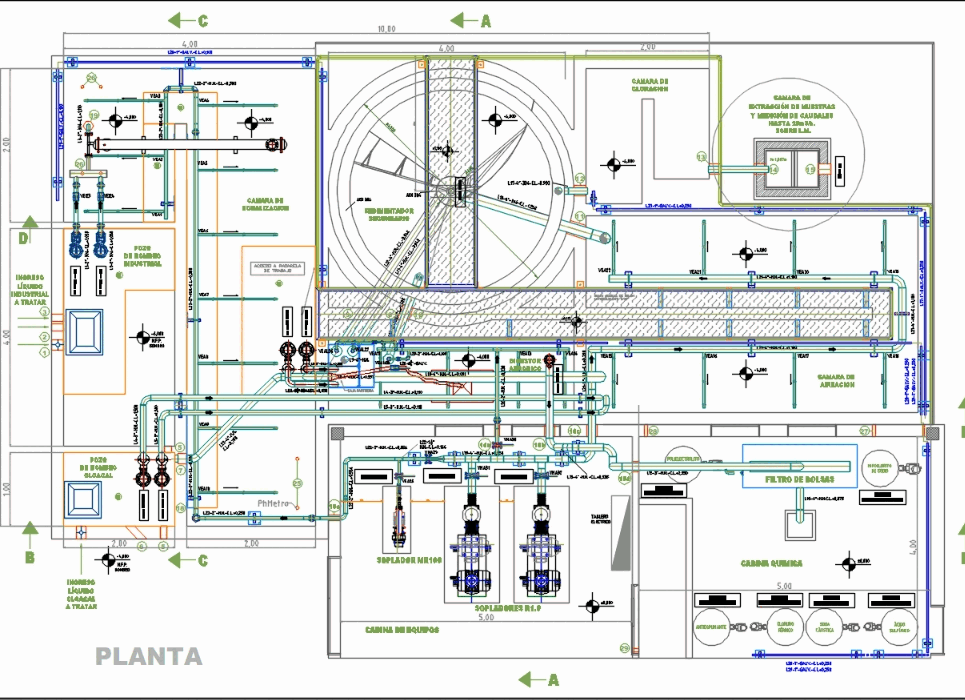 Plant sewage treatment in AutoCAD | CAD download (234.51 ... power plant electrical layout 