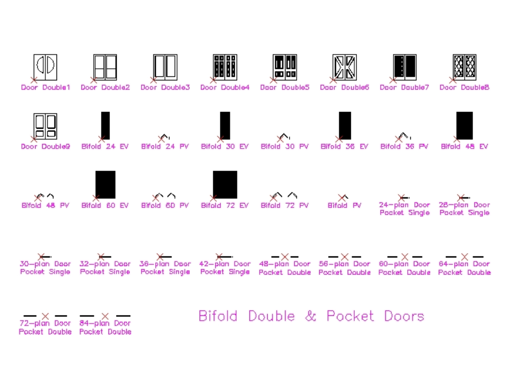 Blocks - Doors and windows in elevation
