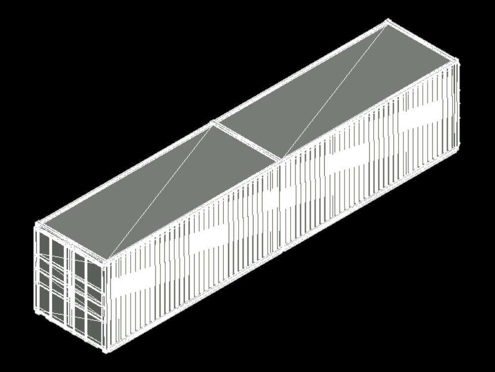 Container in 3d.