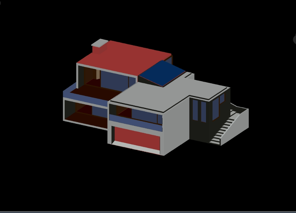 maison moderne 3D