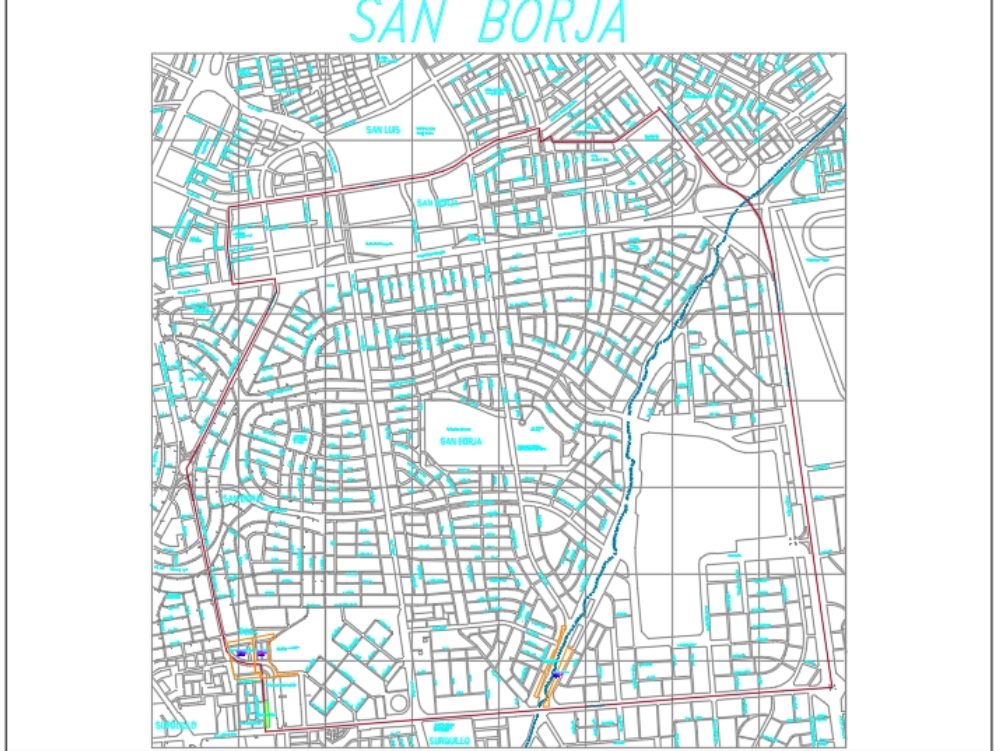 Karte von San Borja