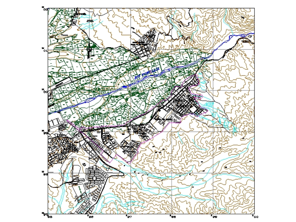 Perimetric plan of samegua - moquegua.