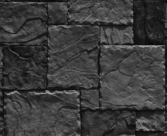 Schwarze Steinplattenfassadenbeschaffenheit