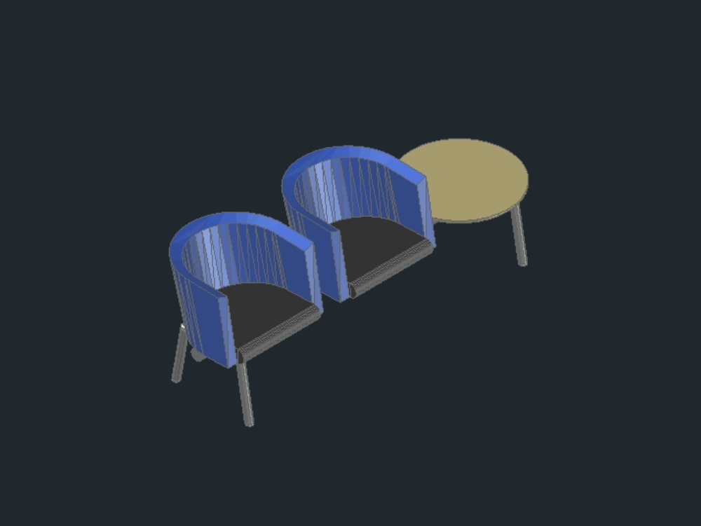 chaises de bureau 3D