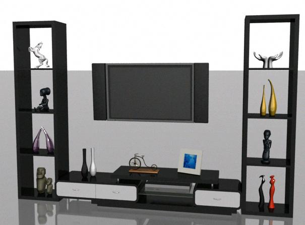 Home Entertainment Center in 3d - 02