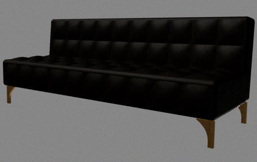 Sofa upholstery without buttons