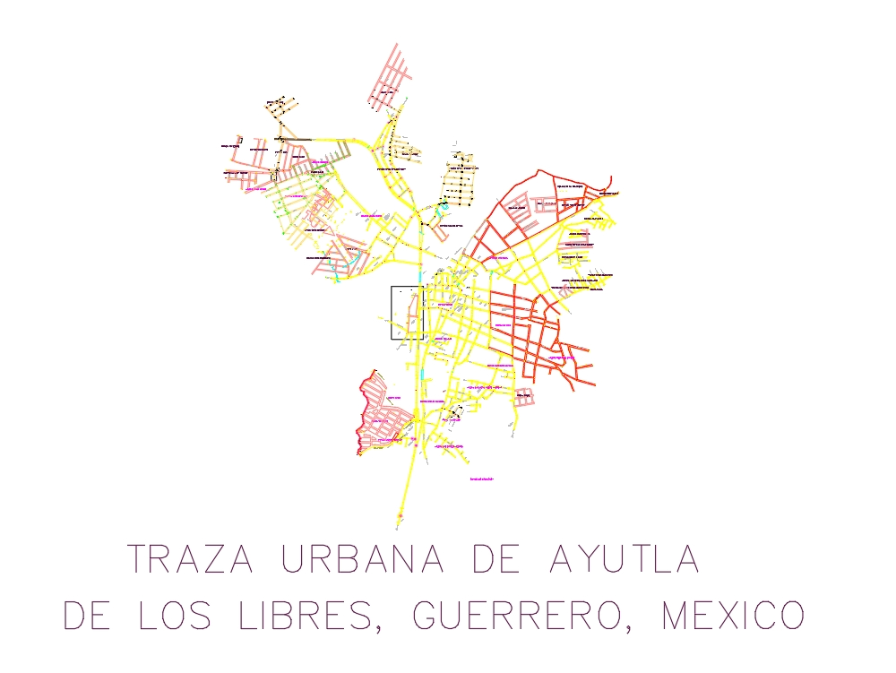 urban layout of ayutla