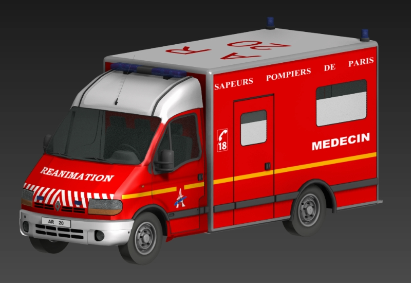 Krankenwagen, Renault Master