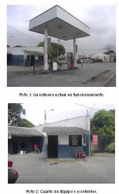 Station essence, étude technique, province du guayas, équateur