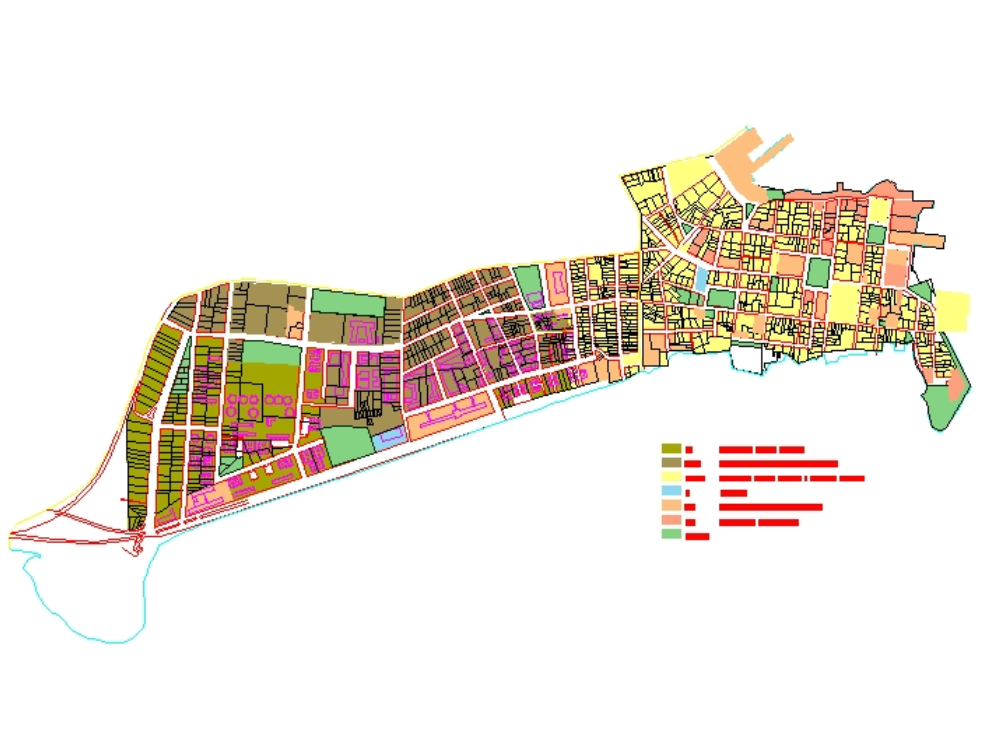 Mapa da cidade velha do Panamá.