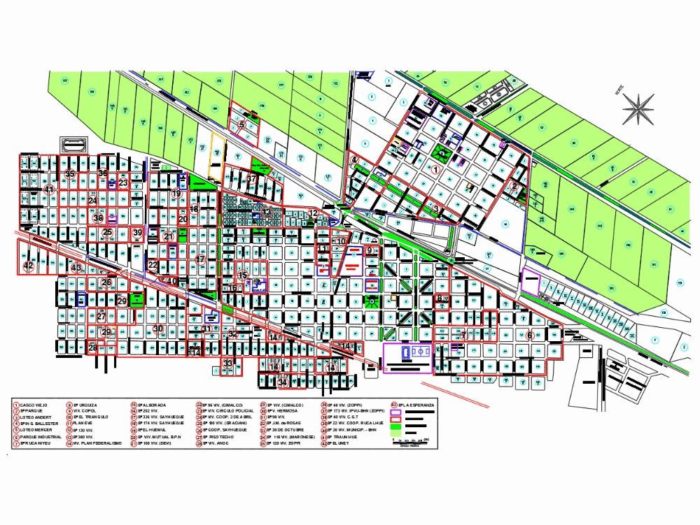 Parcel Map Centenario Neuquen Argentina 680 85 KB Bibliocad   42292 