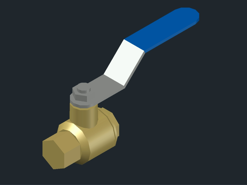 Ball valve in AutoCAD | Download CAD free (20.06 KB) | Bibliocad