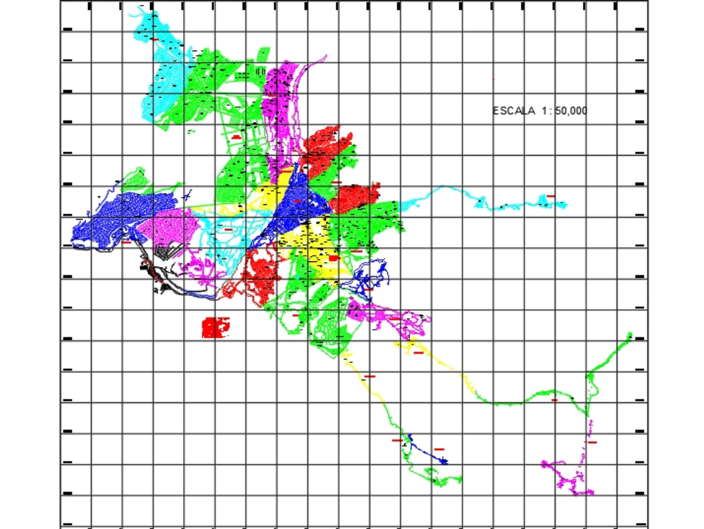 Mapa cadastral de Arequipa