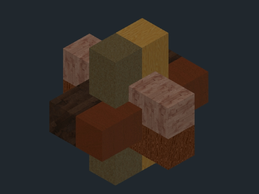 3D-Holzblock-Puzzle