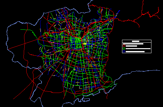Santiago road network