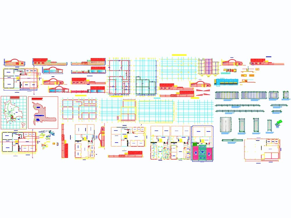 Slaughterhouse project in AutoCAD | CAD download (1.95 MB) | Bibliocad