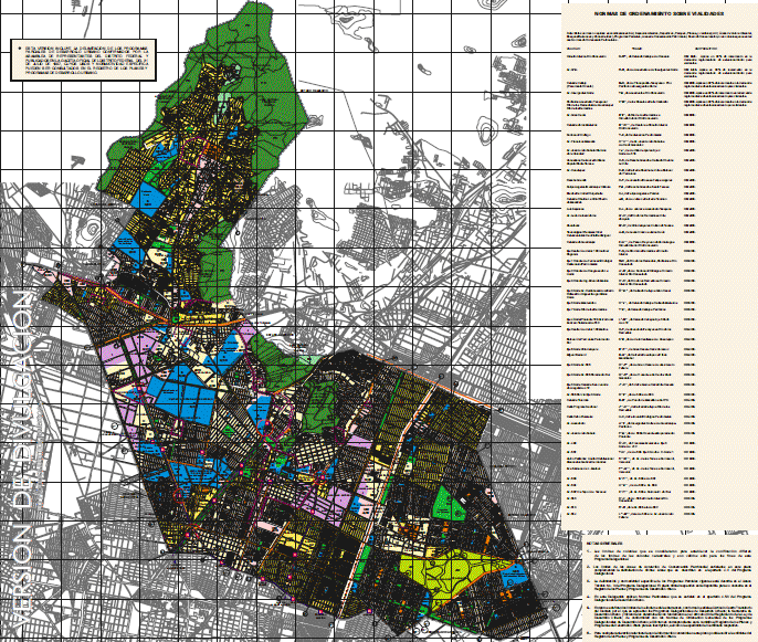 Délégation du plan d'urbanisme Gustavo a Madero