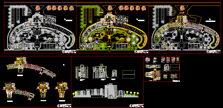 План гостиницы dwg