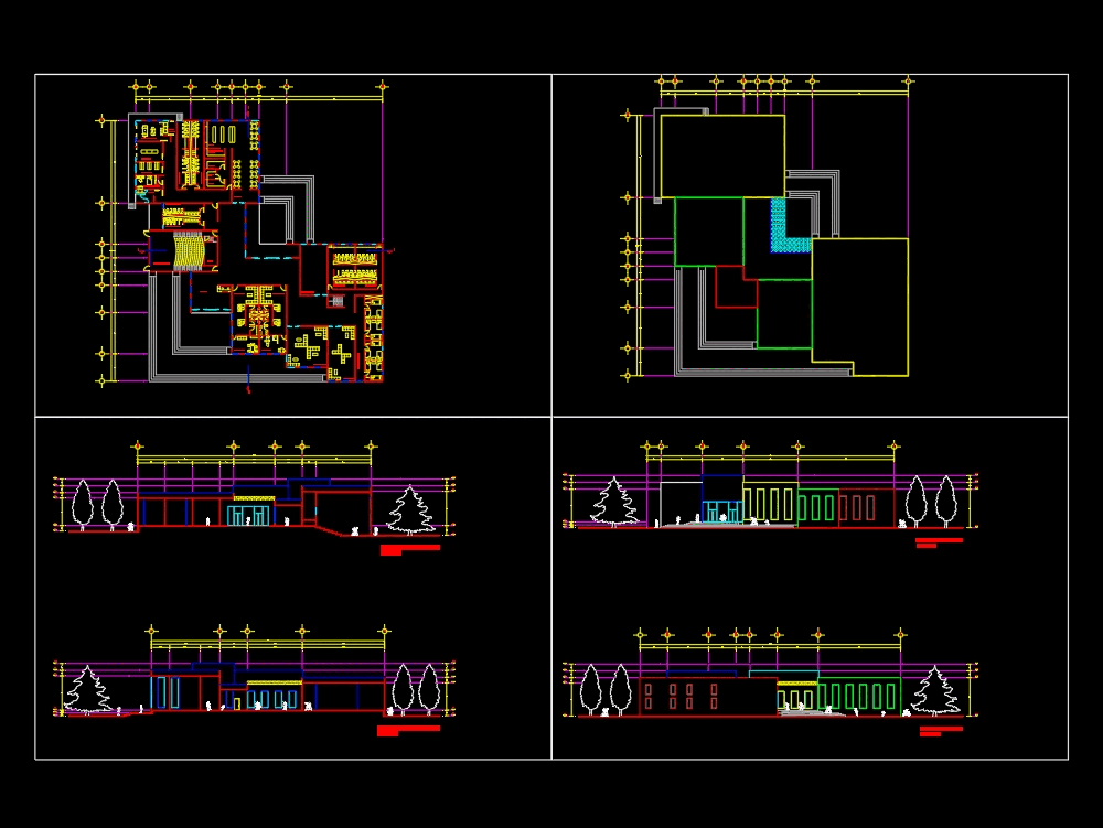 Albergue en AutoCAD | Descargar CAD gratis (832.57 KB) | Bibliocad