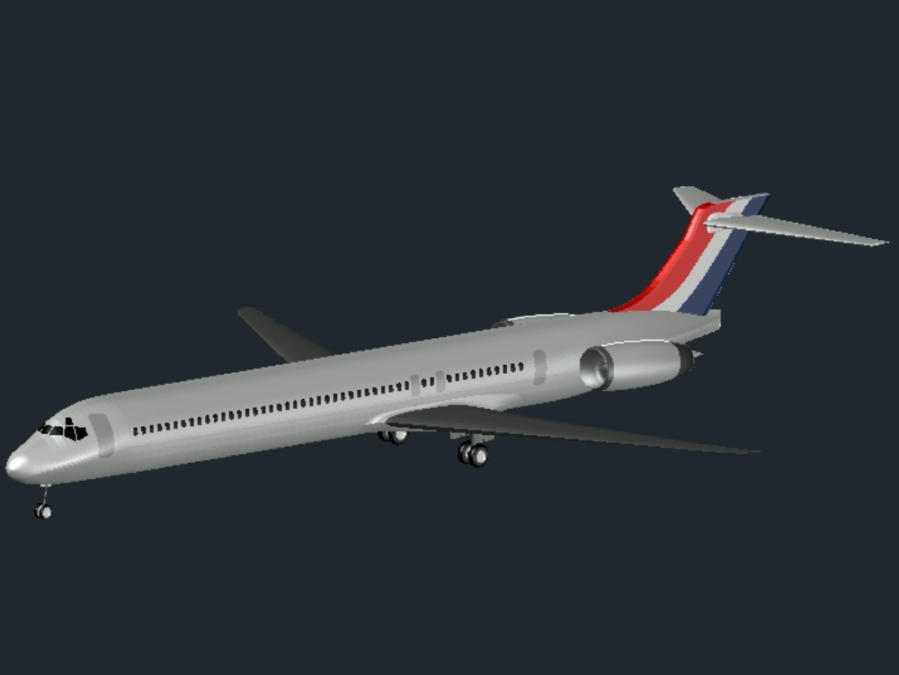3D-Flugzeug