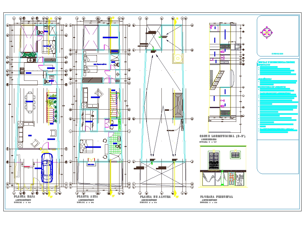 Casa doble altura en AutoCAD | Descargar CAD ( KB) | Bibliocad