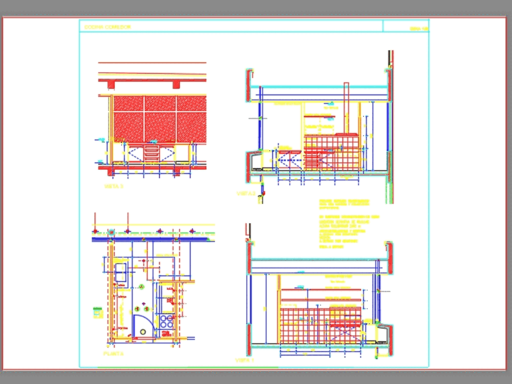 Kitchen - details in AutoCAD | Download CAD free (108.88 KB) | Bibliocad